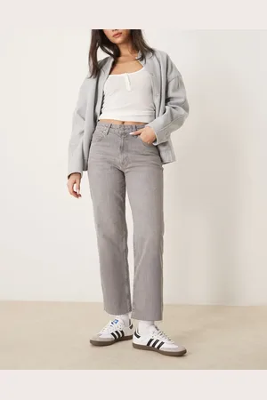ASOS Ankle grazer straight leg jeans in