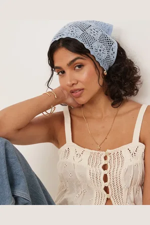 ASOS Crochet stitch multiway head scarf in
