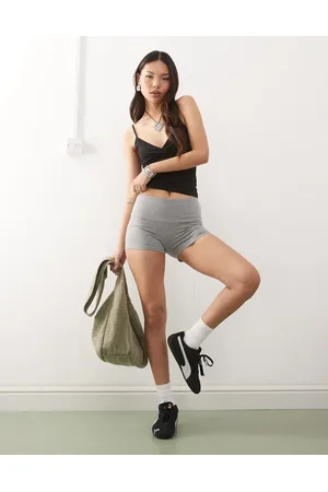 Weekday Jersey hot pants in melange