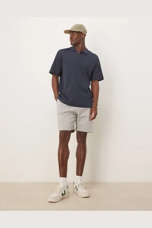 ASOS Essential mid length slim shorts in marl