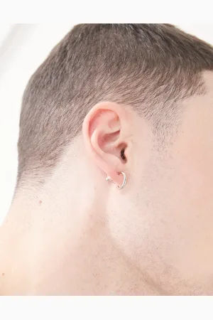 FADED FUTURE Stud hoop earrings in