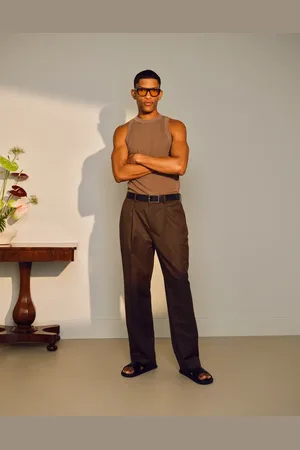 Topman Tapered trousers in