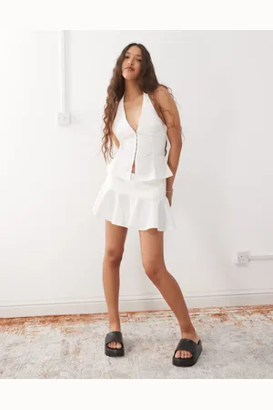 Weekday Co-ord frill mini skirt in