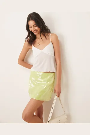ASOS Ribbed cami top in ivory