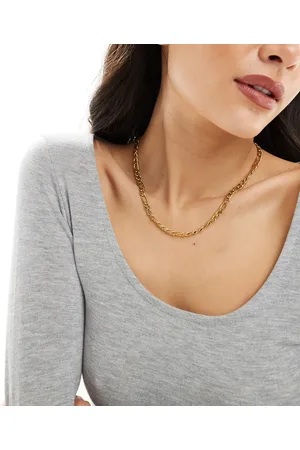 Neck On The Line 6mm plated stainless steel figaro chain necklace