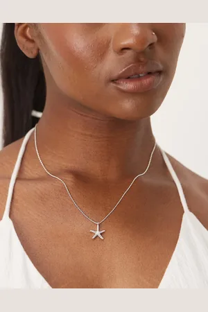 Orelia Starfish charm necklace in sterling