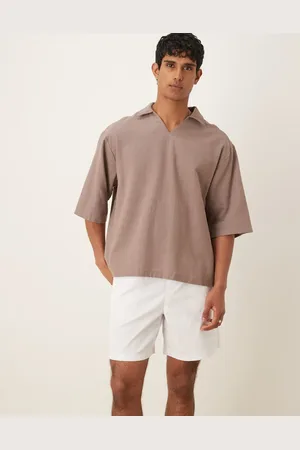 ASOS Textured shirt in sand