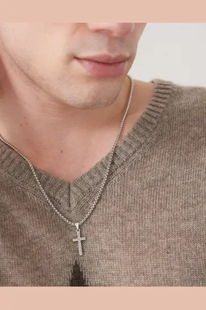 FADED FUTURE Chain necklace with cross pendant in