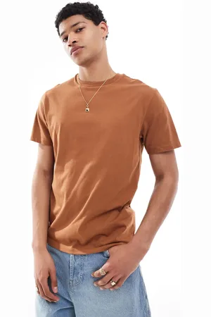ASOS Essential crew neck t-shirt in rust