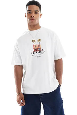 ASOS Oversized t-shirt with palm tree graphic in