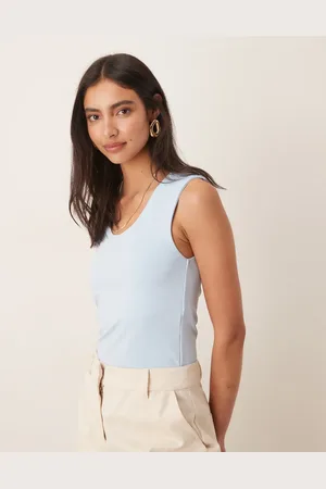 ASOS Soft touch scoop neck vest in baby