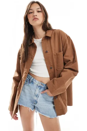 ASOS Denim barn jacket in caramel