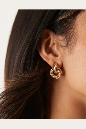 DesignB London Knot doorknocker earrings