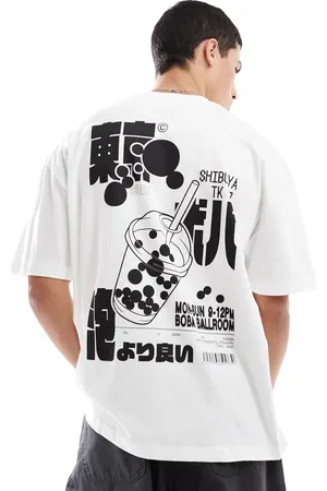 ASOS Oversized t-shirt with boba graphic in