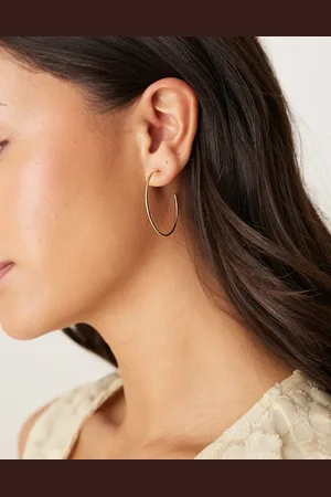 DesignB London Thin hoop earrings in