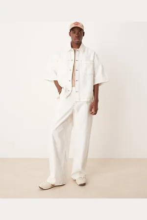 ASOS Co-ord super baggy trouser with seam detailing in ecru