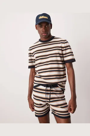 ASOS Stripe knitted t-shirt co-ord