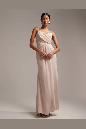 ASOS Bridesmaid drape cami maxi dress with wrap waist