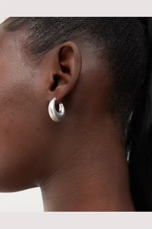 Weekday Teardrop hoop earrings in