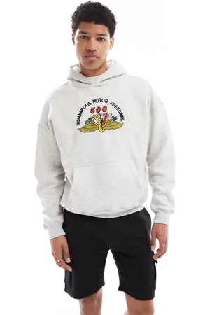 Hollister Boxy auto motif sweat top in