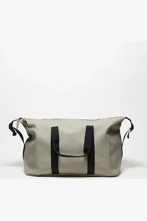 Rains Hilo 36L waterproof weekend bag in light khaki