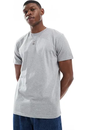 ASOS Heavyweight crew neck t-shirt 240gsm in marl