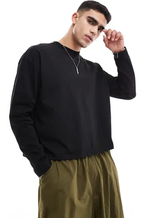ASOS Heavyweight oversized boxy long sleeve t-shirt 240gsm in