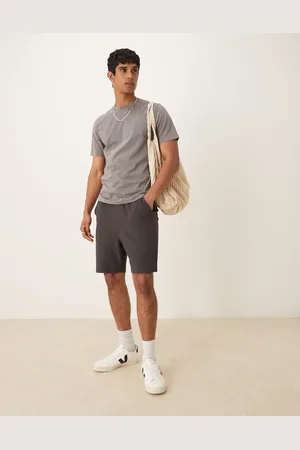 ASOS Oversized waffle shorts in washed