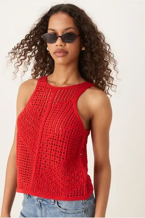 JDY Crochet sleeveless top in