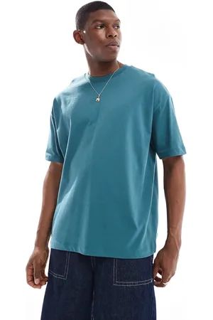 ASOS Heavyweight oversized t-shirt 240gsm in blue