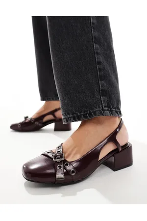 Cotton On Cotton On bonnie slingback black heel in burgundy