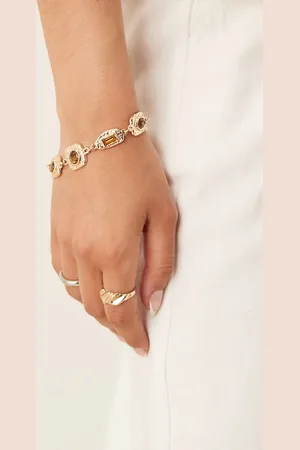 ASOS Vintage style bracelet with resin stones in tone