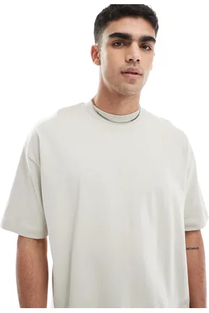 ASOS Heavyweight oversized t-shirt 240gsm in stone