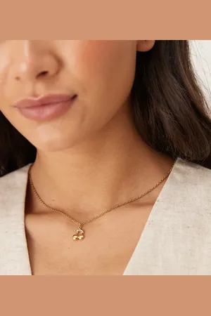 LOST SOULS Cherry pendant necklace in 18ct plated stainless steel