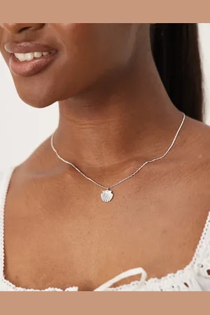 Orelia Shell charm necklace in sterling