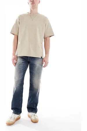 ASOS Straight jeans with tint in mid wash