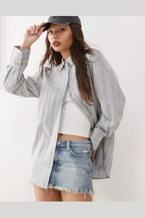 Weekday Denim mini skirt in light wash