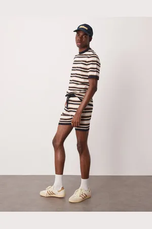 ASOS Stripe knitted shorts co-ord