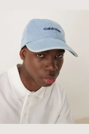 Calvin Klein Embroidered denim logo cap in