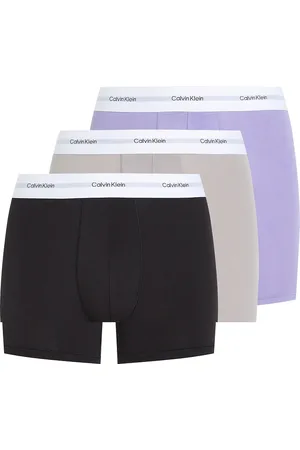 Calvin Klein Cotton Modal Stretch 3 pack boxer briefs in /grey/lilac