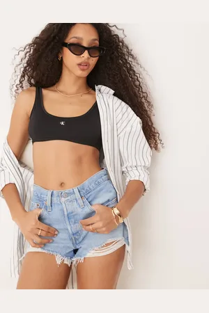 Calvin Klein Patch logo bikini bralette in