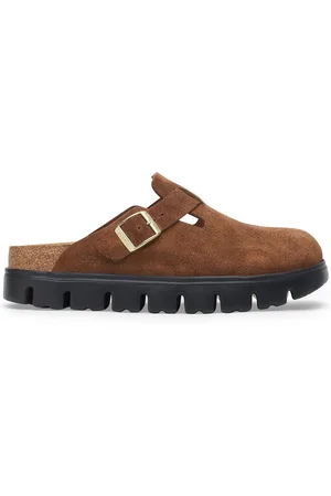 Papillio Boston Chunky Suede Leather Dark Tea/ Black