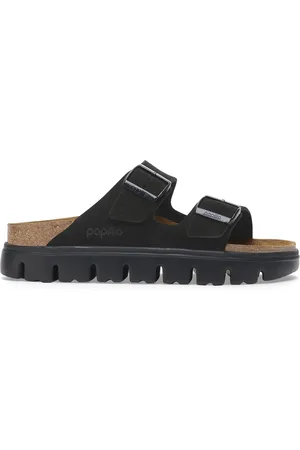 Papillio Arizona Platform Suede Leather Black/Black
