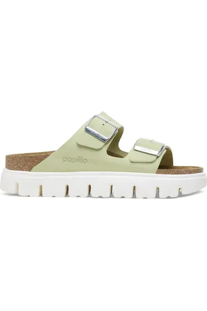 Papillio Arizona Chunky Suede Leather Faded Lime
