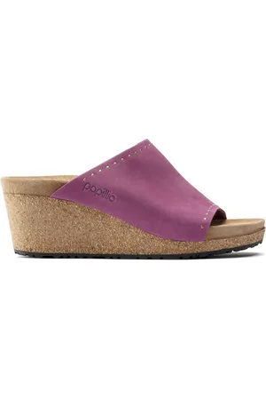 Papillio Namica Rivets Nubuk Leather Dark Fuchsia