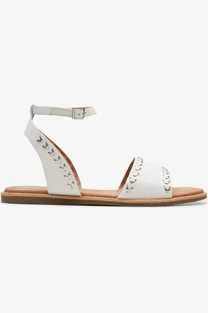 Clarks Maritime May, Off White Leather