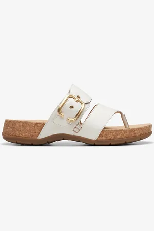 Clarks Reileigh Park, Off White Leather