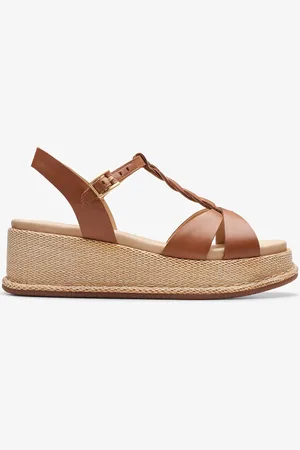 Clarks Kimmei Twist, Tan Leather