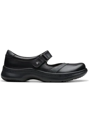 Clarks Pro Pace Black Leather, Black Leather
