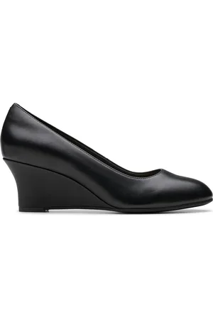 Clarks Olivette Pearl Black Leather, Black Leather